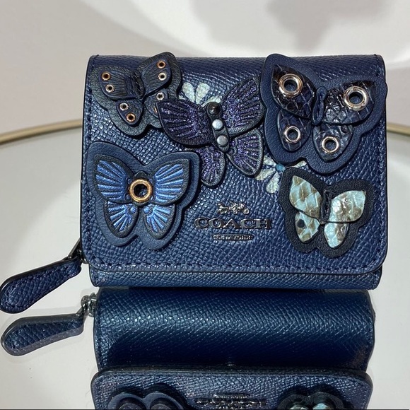 coach butterfly applique wallet